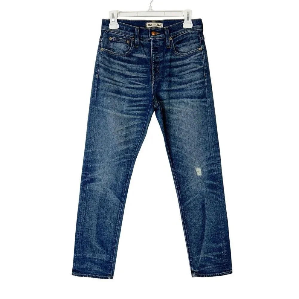 Madewell Rivet & Thread Straight Jeans Womens Size 26 High Rise‎ Ankle